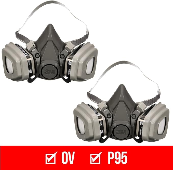 3M P95 / Organic Vapor Paint Project Reusable Respirator 6311, Large Size, NIOSH-APPROVED