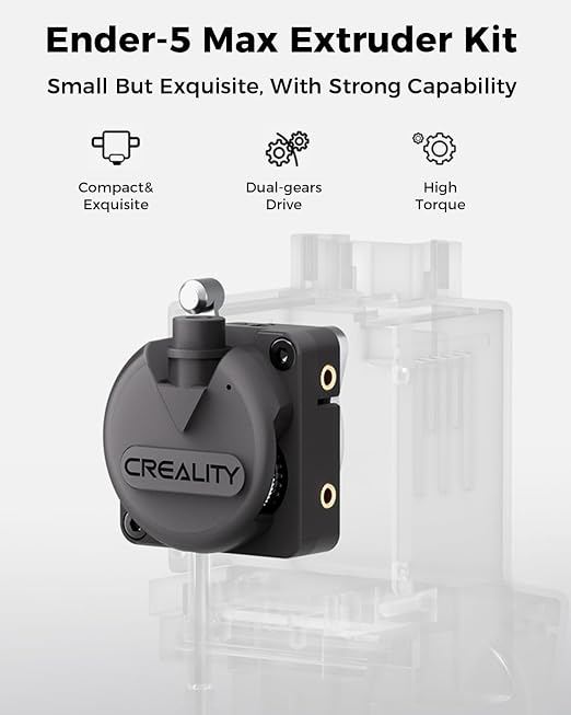 Creality Official Ender 5 Max Extruder, 80N Strong Extrusion Force & Dual Gear Design Provide Smooth and Precise Feeding, Compatible with Creality Ender 5 Max 3D Printer
