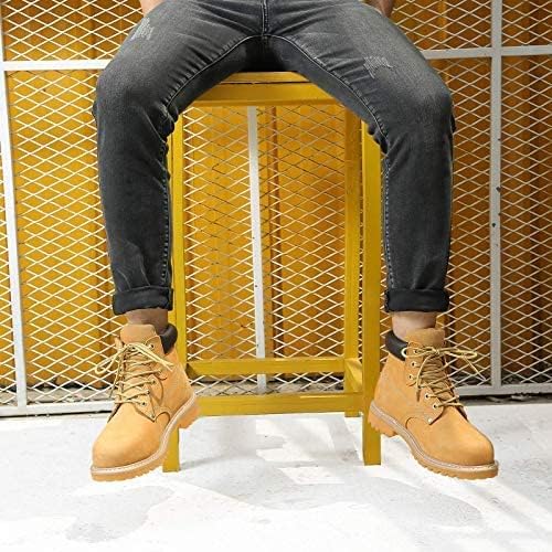 Work Boots for Men, Steel Toe, Leather, Oil, Slip and Heat Resistant Heavy Duty Wide Industrial & Construction Safety Boots, US 16W