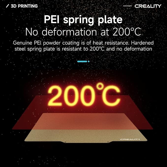 Creality Ender 3 Max Neo Bed Upgrade, PEI Sheet 310 x 320mm Removable Magnetic Flexible Texture Surface Heated Bed Plate Build Surface for CR-10S PRO/CR-10 V2/ CR-10 V3/ CR-X/CR-X Pro/Ender-3 Max