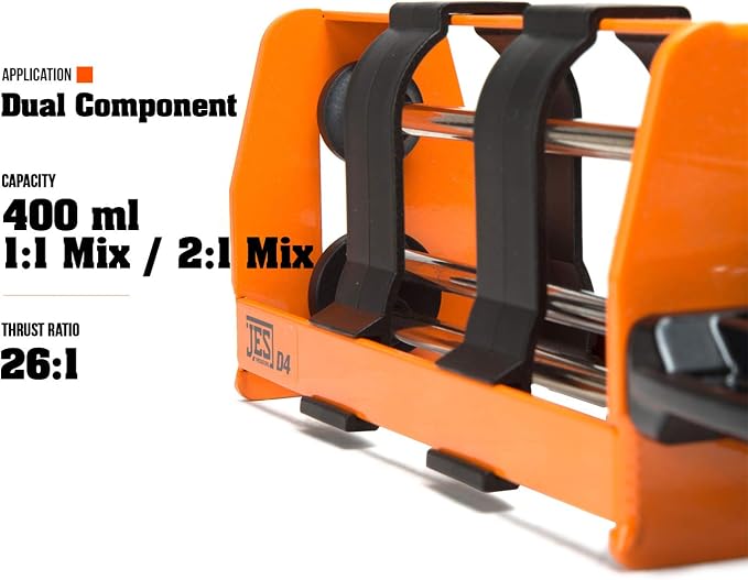 400 ml (1:1 and 2:1) 26:1 High Thrust Dual Component Cartridge Gun