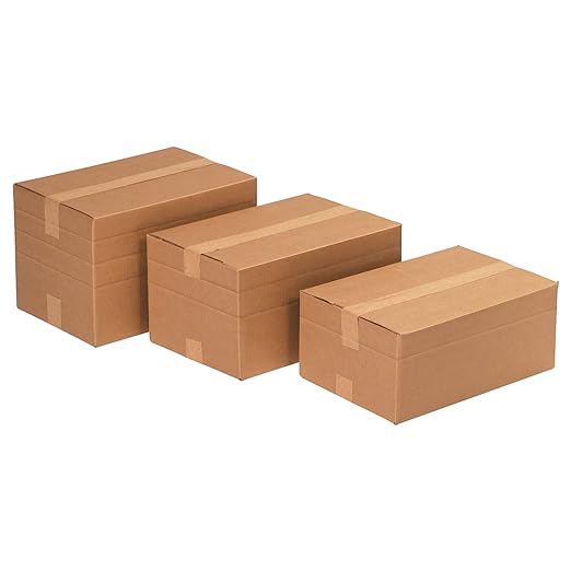 Box USA Moving Boxes, 20"L x 14"W x 14"H 15-Pack - Multi-Depth Standard Corrugated Cardboard Box for Packing, Shipping and Storage