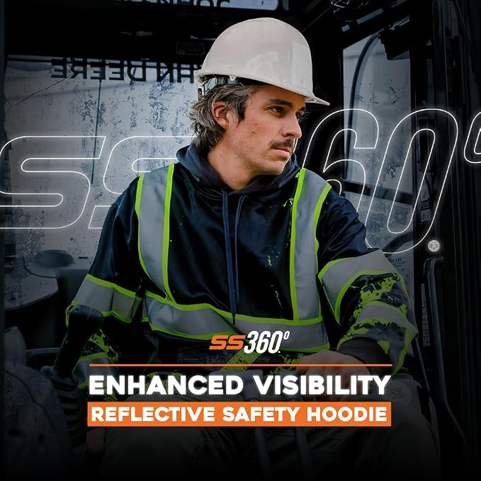 SafetyShirtz SS360 ANSI Class 3 Type R Graphic Hoodie