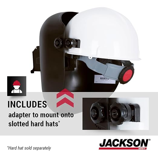 Jackson Safety PL280 Pipeline Welding Helmet - Shade 10 Flip Front Welding Hood - ANSI Z87.1 - Made in USA (Multiple Headgear Styles and Colors)
