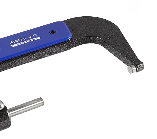 Accusize Industrial Tools 3-4''/75-100 mm 7 Keys Electronic Digital Outside Micrometers, 0.00005'' Or 0.001 mm Resolution, Ac21-4022 | IP54 Rated, 0.00005"/0.001 mm Resolution, 7-Key, ±0.003" Accuracy