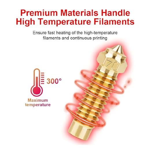 3D Printer Neptune 4 Plus/Neptune 4 Max Nozzles Kit Extruder Hotend - Included 5pcs 0.4mm+1pc 0.6mm+1pc 0.8mm+1pc 1.0mm Brass Nozzles, 2pcs 0.4mm Hardened Steel Nozzles