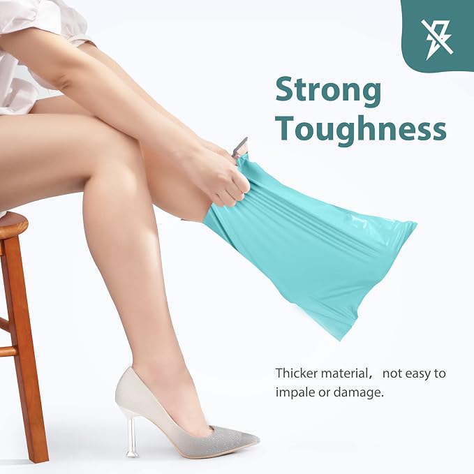 Fuxury Poly Mailers 10x13 Inch 1200 Pcs, Bulk Shipping Bags for Clothing, Strong Adhesive Shipping Envelopes for Small Business Suppliers,Waterproof Mailers Poly Bags Mailing Envelopes Light blue