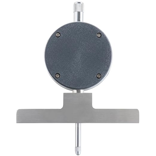 Accusize 0-22 in Digital Depth Gauge with Small-Hole Points, P103-0188 | 6 Connectable Rods, +/-0.001 in Accuracy, 0.0005 in Resolution, 4 in Base, 3/8 in Stem