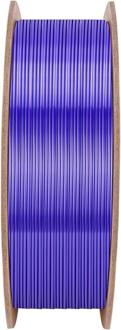Comgrow Silk Shiny Blue Purple and Yellow 3D Printer Filament, Comgrow 3D Printing Materials Silk PLA 1.75mm, 3D Printing Filament +/-0.02mm, 1kg/2.2lbs Silk PLA