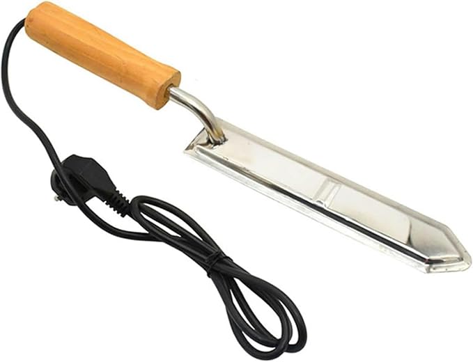 Electric Honey Extractor Uncapping Knife Beekeeping Tools Honey Scraper Cutter with Wooden Handle for Beekeeper Supplies,110V