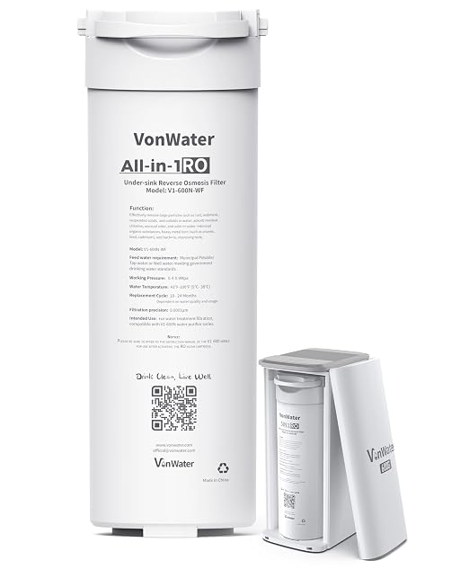 V1-600N-WF Replacement Filter, NSF/ANSI 372 Certified, for V1-600N Reverse Osmosis System, 2 Year Lifetime, Compatible with V1-600N