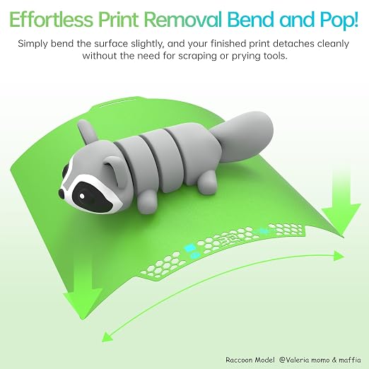 BIQU CryoGrip Pro Glacier Build Plate for Bambu-Lab X2D P2S P1S P1P X1C X1E A1 3D Printers, Firm Adhesion, Double-Sided Spring Steel Sheet, 257x257mm, Green