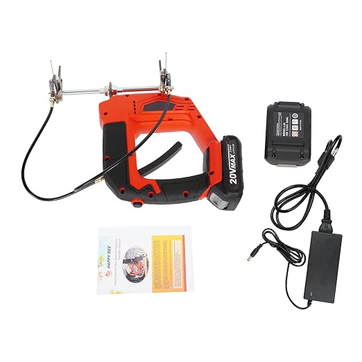 Electric Bee Shaker, Cordless Bee Shaker Handheld Beehive Frame Shaking Machine with 4-Gear Adjustable Speeds, Vibration Bee Removal for Beekeepers Farm, Max. Clamping Weight 17.64lbs
