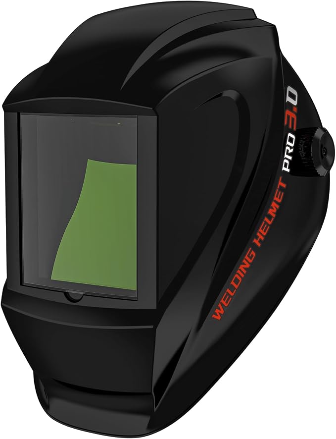 TRQWH Laser Welding Helmet OD8+ 190nm-450nm&900nm-1100nm Large Viewing Laser Safety Helmet Protective Mask Eye Protection for Laser Welding/Laser Cutting/Laser Cleaning/Laser Marking