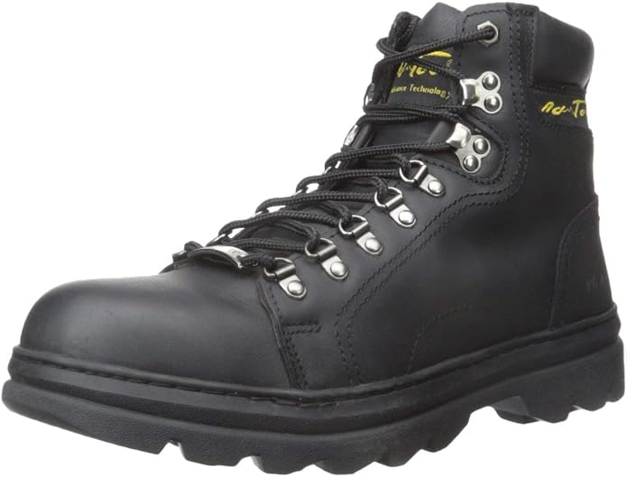 Ad Tec Men's 6" Ankle Laceup Leather Certified Work & Hiker Boot | Steel Toe, Padded Collar, Cushioned Insole & Oil Resistant Outsole