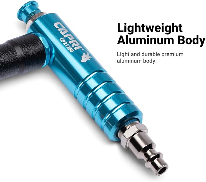 Capri Tools Sandstorm Air Blow Gun with High-Velocity Whirlwind Nozzle