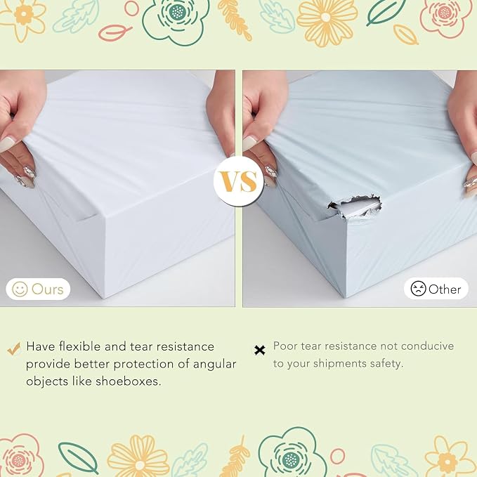 Fuxury 2000 Pcs 19x24" Poly Mailers,Waterproof Mailing Envelopes for Clothing, Strong Adhesive Poly Shipping Postage Bags for Small Business(White)