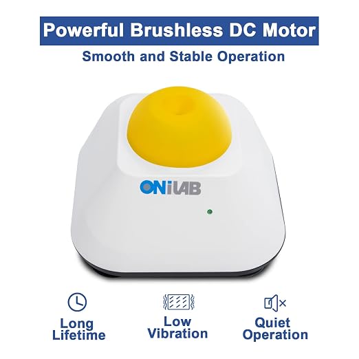 ONiLAB Mini Vortex Mixer with Touch Function, Lab Mixing, Nail Polish, Eyelash Adhesives and Acrylic Paints Mixing, Lab Vortexer with Sturdy Aluminum Cast Base，120pcs 7/32in Mixing Balls,Yellow