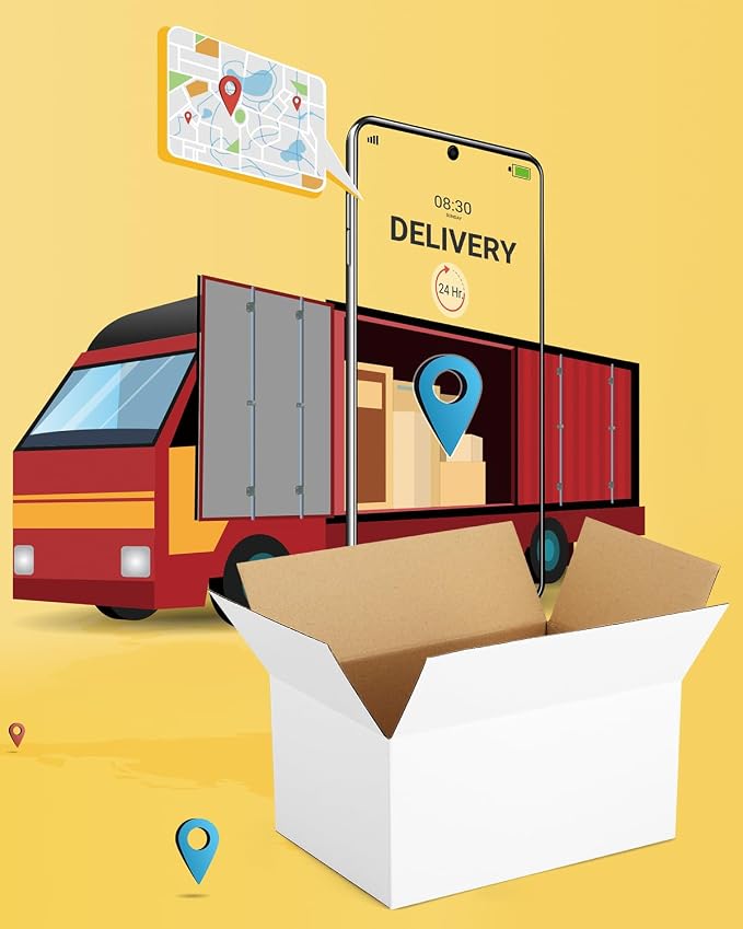 Assorted-Sizes-Shipping-Boxes-45-Pack: 6x4x4 & 9x6x4 & 10x7x5 Small-Shipping-Boxes-Mailers, White Corrugated-Cardboard-Boxes-for-Packing-Small-Business Mailing