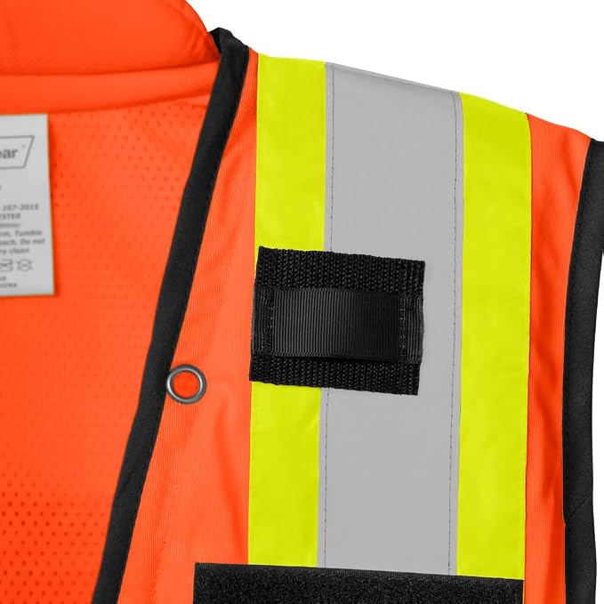 Ironwear 1278 Class 2 Flame-Retardant Safety Vest with Zipper