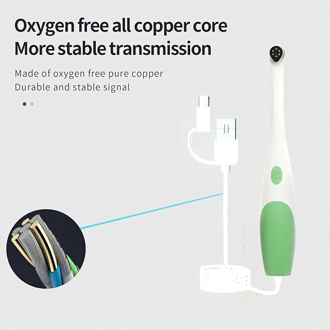 Super Clear Intraoral Camera&Dental Camera,Visual Intraoral Camera Dental with Mirco USB/Type-C/USB Connector for Personal Home Teeth Inspection,Easy to Use for Android or PC