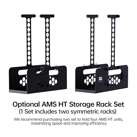 BIQU Panda Perch HT for Panda Perch H2D, AMS HT Storage Racks Space-Saving AMS HT Holder Compatible with Bambu-Lab H2D H2S 3D Printers, 2-Pack