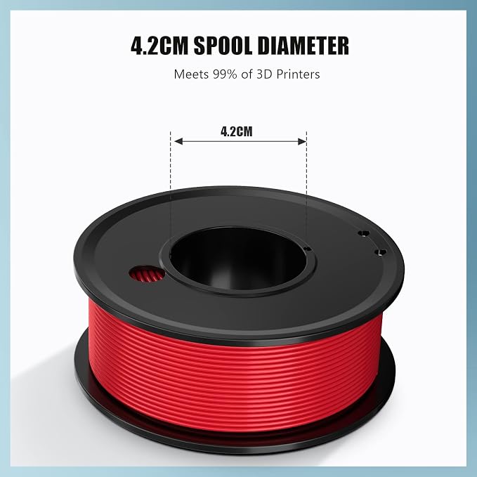 3D Printer Filament PLA 1.75mm 3-D Printing Materials 5 Color Bundle Print Filimate 1.75 mm White Black Clear Red Orange Filiment1.75 Accuracy ±0.02mm Fillament Spool Vacuum Pack 250G X 5 Roll