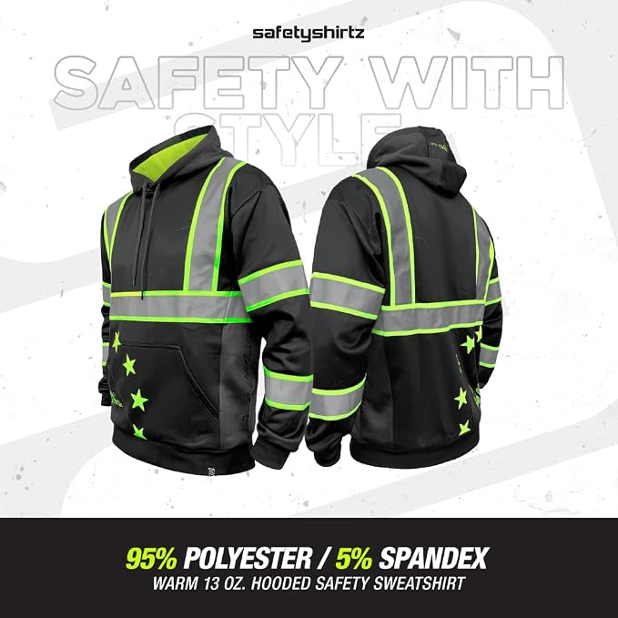 SafetyShirtz SS360 ANSI Class 3 Type R Graphic Hoodie