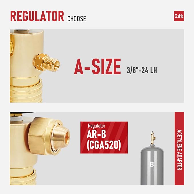 RX WELD Oxy-Fuel Welding and Cutting Torch Kit - X-3B Air Acetylene Kit with B-Type Regulator & Tips (Cylinders Not Included)
