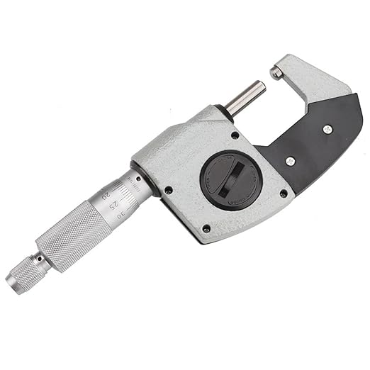 Tube Micrometer Dual Ball Anvil Digital Electronic Micrometer Measuring Tool, Inch/Metric, 0-1"/0-25mm