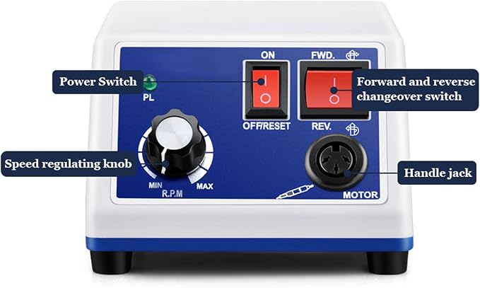 Marathon-III MicroMotor N3, 35000 RPM H37L1 Handle for Jewelry,Ceramics,Silicone,Glasswork,Woodcarving, Artware