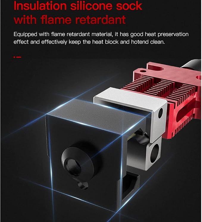 Original Creality CR6 SE Hotend Extruder Full Kit Assembled for CR-6 SE CR6 MAX 3D Printer w/Auto Leveling, Back Support Bracket, Heater, Thermistor, Cooling System