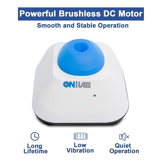 ONiLAB Mini Vortex Mixer with Touch Function, Lab Mixing, Nail Polish, Eyelash Adhesives and Acrylic Paints Mixing, Lab Vortexer with Sturdy Aluminum Cast Base，120pcs 7/32in Mixing Balls,Blue