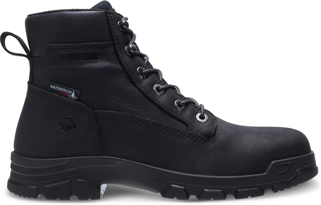 WOLVERINE Men's Chainhand Steel-Toe Waterproof 6" Boot Industrial Shoe