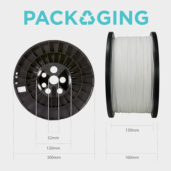 Polymaker PLA PRO Filament 1.75mm 5kg, Tough & High Rigidity White 3D Printing Filament, PolyLite PLA PRO High Speed, Print with Most 3D Printers