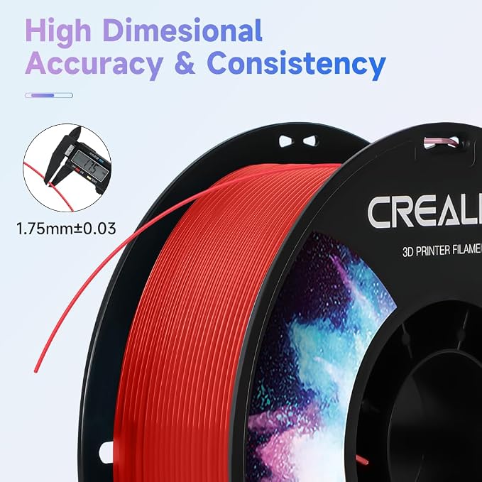 Official Creality TPU Filament, Flexible 3D Printer Filament 1.75mm, 95A Shore High Hardness & Resilience, Dimensional Accuracy +/- 0.03 mm for Most FDM 3D Printers