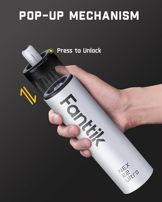 Fanttik E2 Ultra Electric Screwdriver, 0.6N.m Mini Screwdriver Set, 50 Magnetic Bits, 5/32'' Precision Screwdriver for Laptop, PC, Phone, 3D Printer, RC Cars, Electronics Repair Tools for Dad (White)