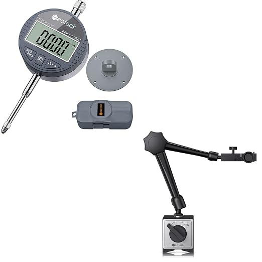 Neoteck 1'' Digital Indicator+176lbs/80kg Magnetic Base Stand