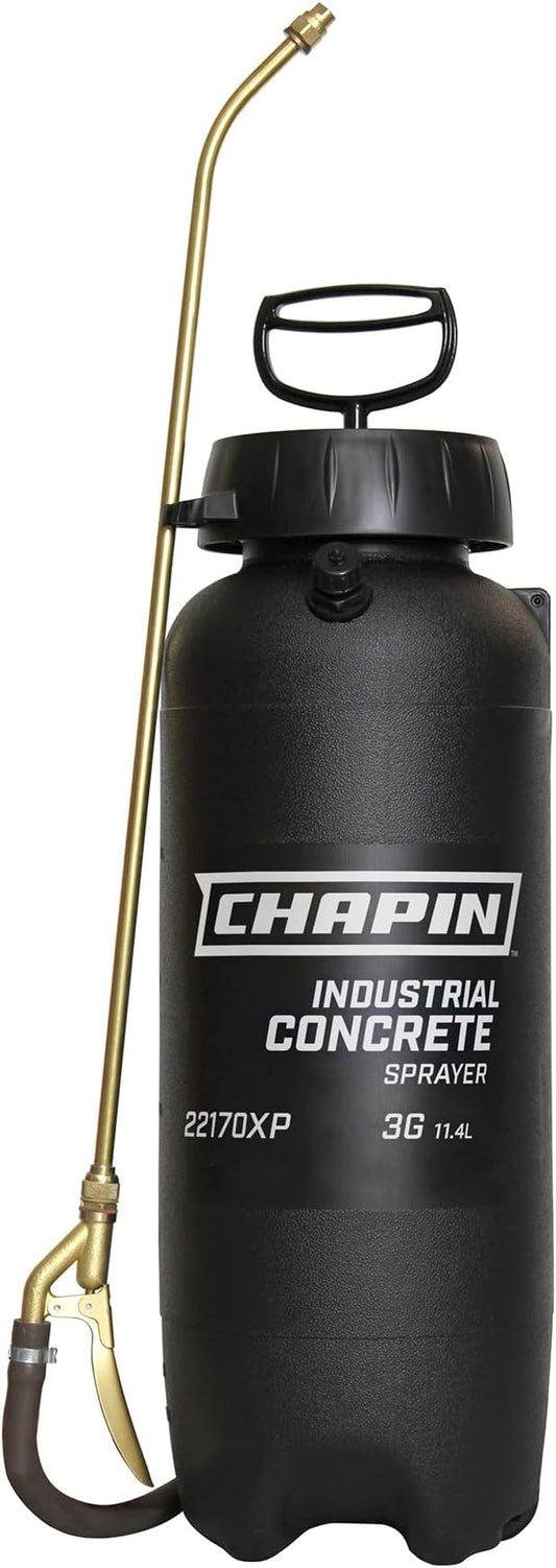 Chapin International 22170XP 3 Gallon Industrial Concrete Sprayer for Curing Compounds, Form Oils, Waterproofing and Coatings