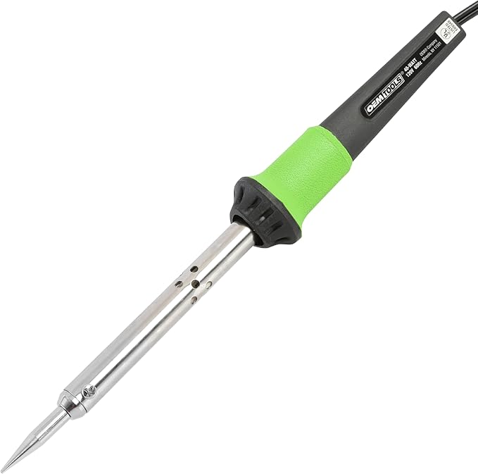 OEMTOOLS 24760 40 Watt Soldering Iron, Soldering Iron Kit for Electronics and Automotive Repairs, Pencil Grip Tool with Metal Stand, Stainless Steel Barrel, 55 Inch Power Cord