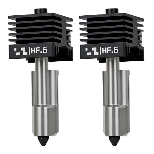 P2S High Flow Hotend Kit with Hardened Steel Nozzle for Bamboo lab H2D/H2S/H2C/X2D/P2S 3D Printer, Save 30% Time Print Head, One-Piece Integrated Design for Reduced Clogging (0.6mm)