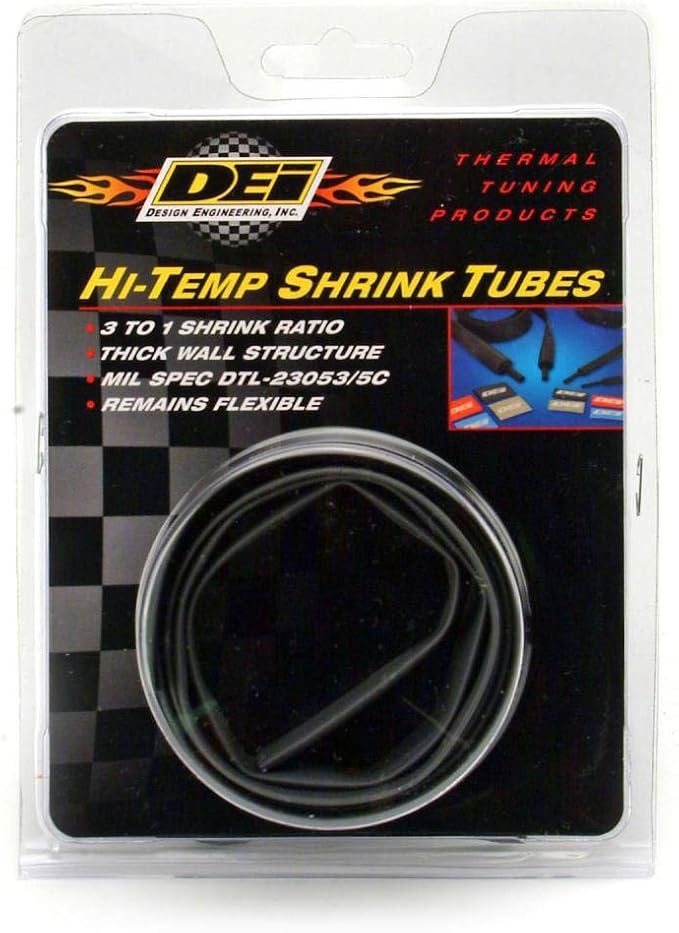 Design Engineering Hi-Temp 12mm x 50' Heat Shrink Tubing for Wires and Cabl