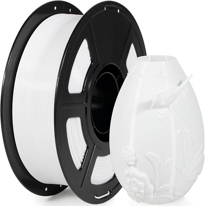 IEMAI Snow White PETG Filament 1.75mm 1kg, Tough & Durable 3D Printer Filament 30-300mm/s Printing Compatible with Bambu Lab, AMS, AMS Lite, Dimensional Accuracy +/- 0.02mm