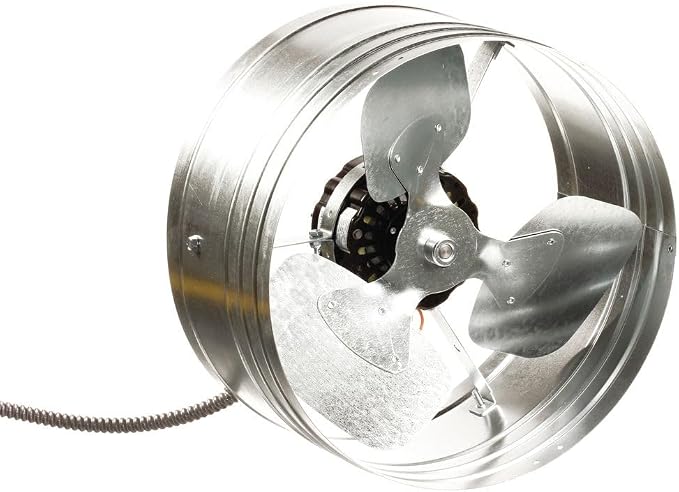 GAF Master Flow 1450 CFM Silver Quick Connect with Smart Wi-Fi Control & High Airflow Capacity of 1450 cubic feet per minute for attic spaces upto 2300 square feet|Efficient Heat & Moisture Management