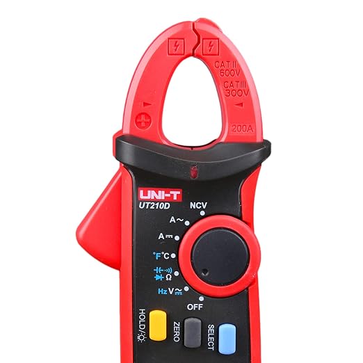 UNI-T AC/DC Clamp Meter UT210D Amp Meter Clamp Multimeter Tester Digital Voltmeter Continuity Tester Capacitor Mini Ammeter HVAC Tool