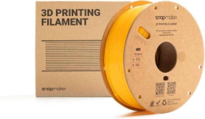 Snapmaker TPU Filament 1.75mm,TPU 95A HF 3D Printer Filament Flexible Soft with High Elasticity,High Speed Printing,Dimensional Accuracy +/- 0.03mm,1kg(2.2lbs) (Yellow)