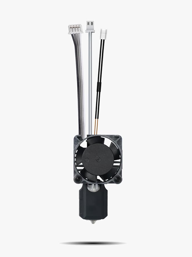 Bambuu Lab X1 Hotend Complete Kit – Full Assembly Hardened Steel Nozzle with Ceramic Heater, 0.4mm Nozzle, Cooling Fan & Heating Block | Bambu X1 Carbon Hotend Replacement for 3D Printing