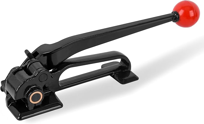 Steel Banding Tensioner - Metal Banding Tool Feedwheel Banding Tensioner for Metal Strapping 3/8"~3/4" Width, Heavy-Duty Strapping Tool for High-Strength Package