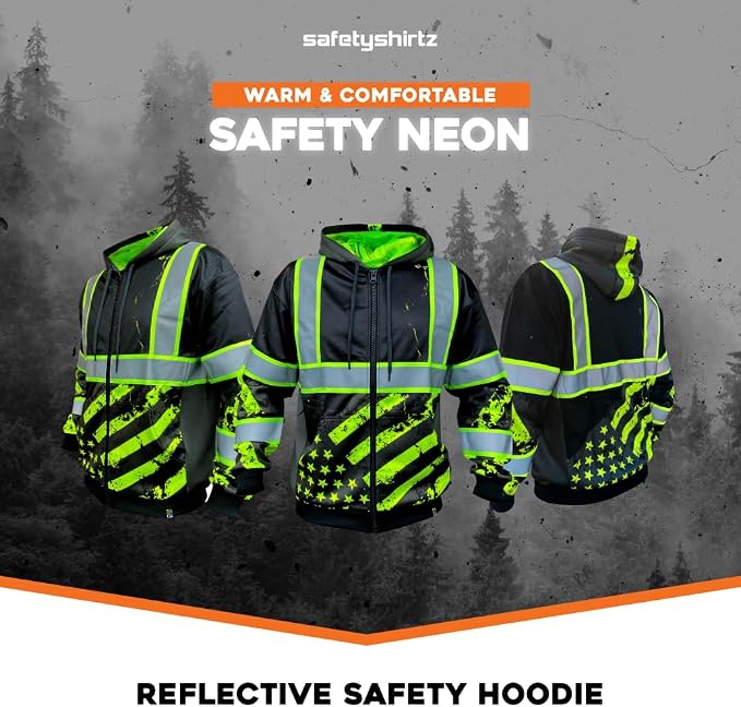 SafetyShirtz SS360 ANSI Class 3 Type R Graphic Hoodie