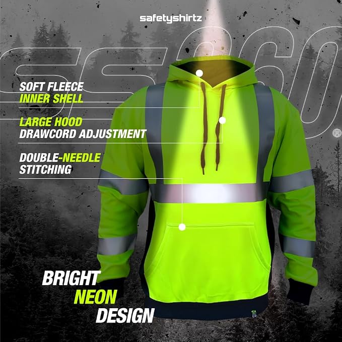 SafetyShirtz SS360 ANSI Class 3 Type R Graphic Hoodie